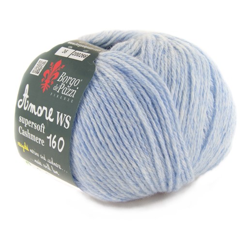 Borgo de' Pazzi Amore WS Super soft Cashmere 160 azzurro 36