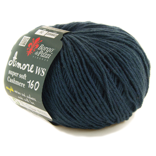 Borgo de' Pazzi Amore WS Super soft Cashmere 160 petrolio 52