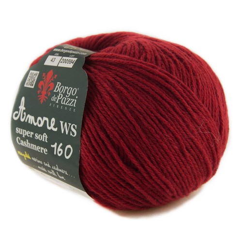 Borgo de' Pazzi Amore WS Super soft Cashmere 160 rosso 43