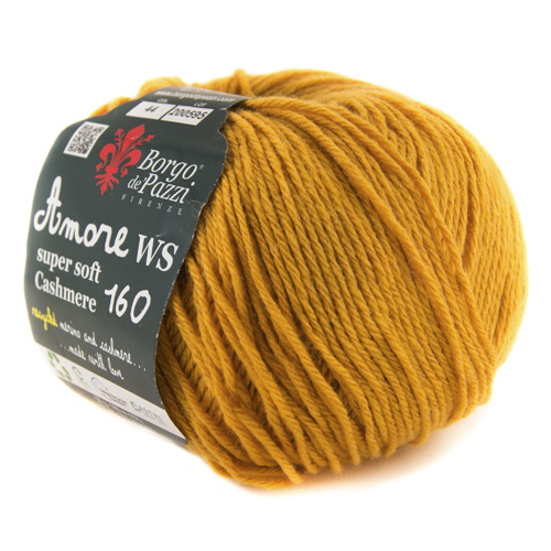 Borgo de' Pazzi Amore WS Super soft Cashmere 160 senape 44