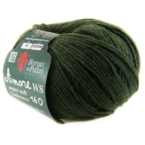 Borgo de' Pazzi Amore WS Super soft Cashmere 160 verdone 45