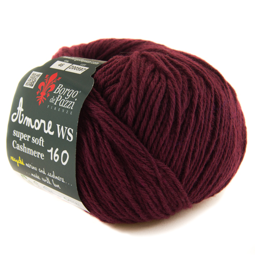 Borgo de' Pazzi Amore WS Super soft Cashmere 160 vino 46