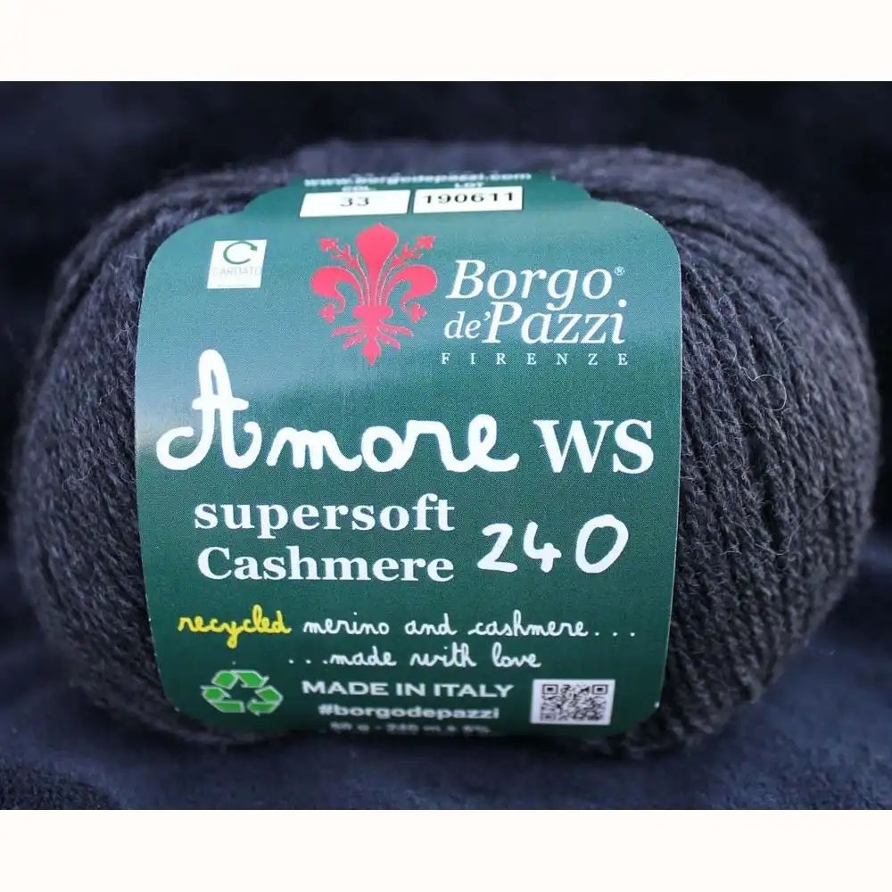 Borgo de Pazzi Amore WS Super soft Cashmere 240 Antracit 33