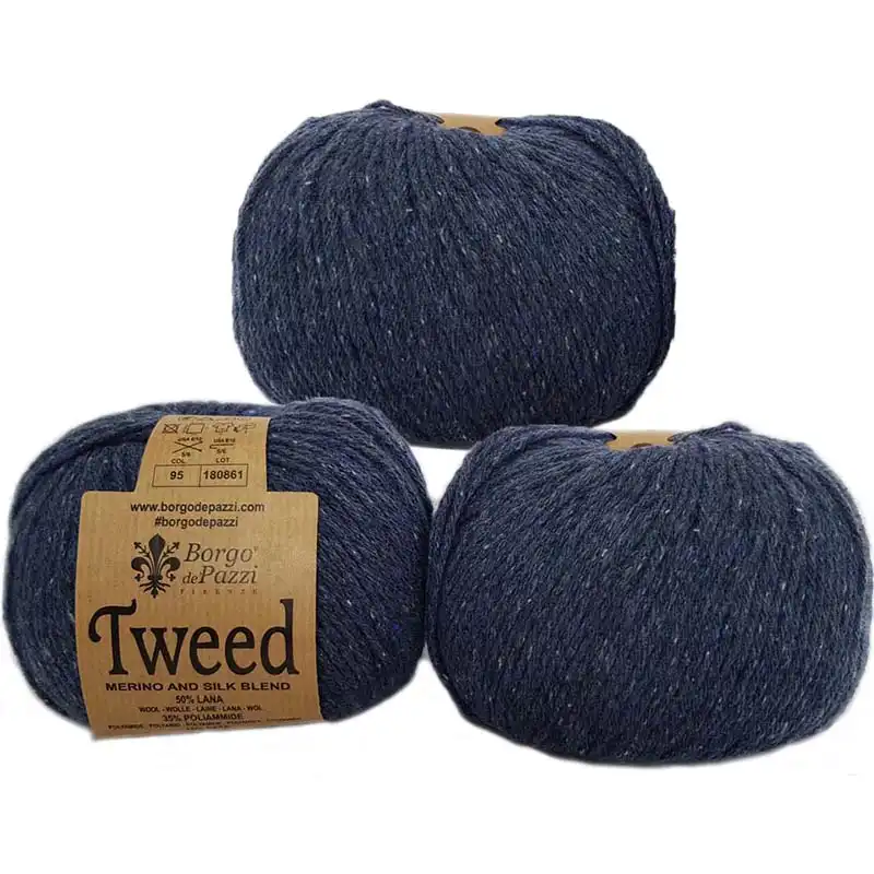 Borgo de Pazzi Tweed 95 Tmavě modrá