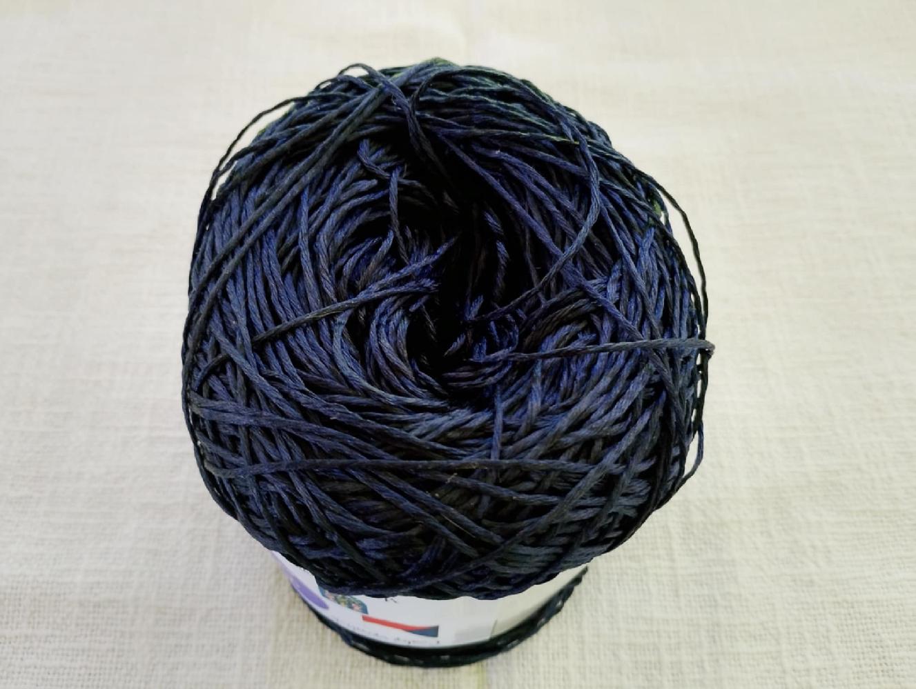 Chiffon hedvábí Deep Blue