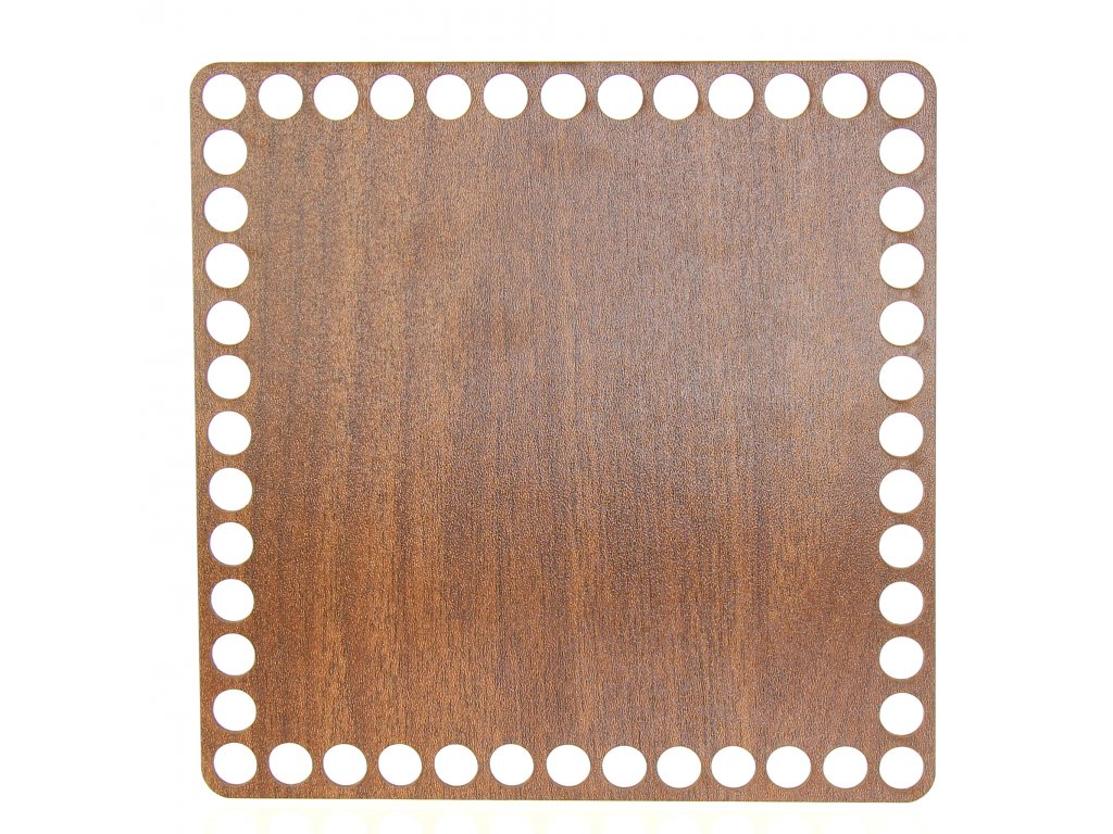 Dno na košík Walnut, čtverec 17cm
