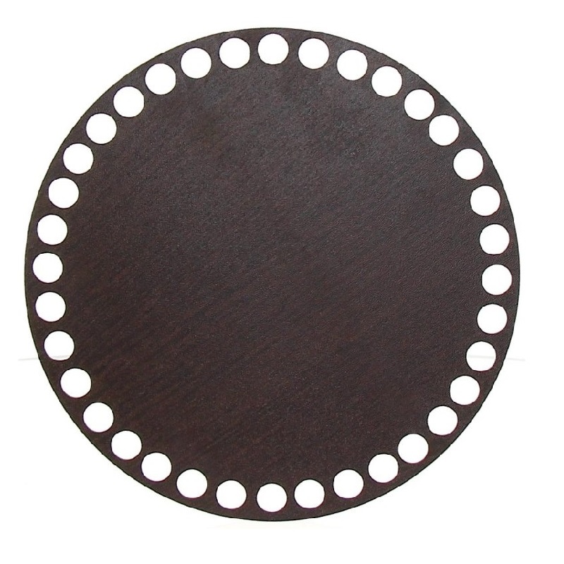 Dno na košík walnut, kruh 15cm