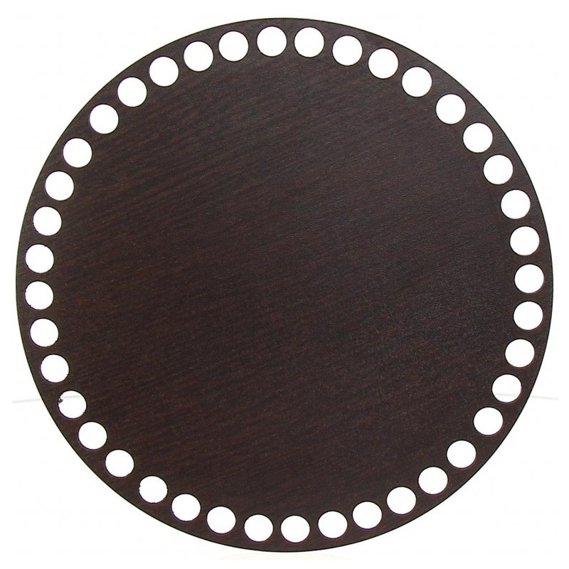 Dno na košík walnut, kruh 17cm