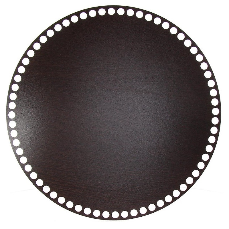 Dno na košík walnut, kruh 30cm