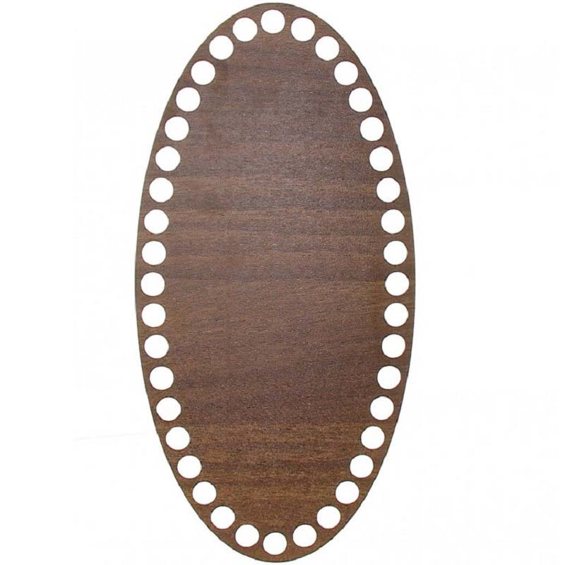 Dno na košík walnut, oválné 12x24cm