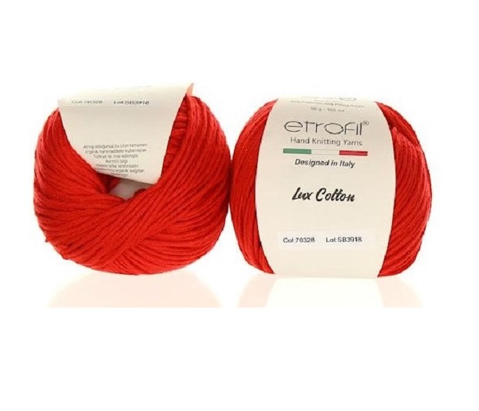 Etrofil Bambino Lux Cotton 70328 Červená