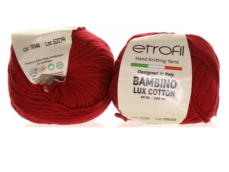 Etrofil Bambino Lux Cotton 70346 Červenohnědá