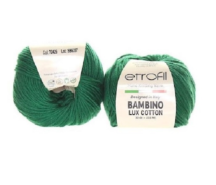 Etrofil Bambino Lux Cotton 70429 Tmavě Zelená