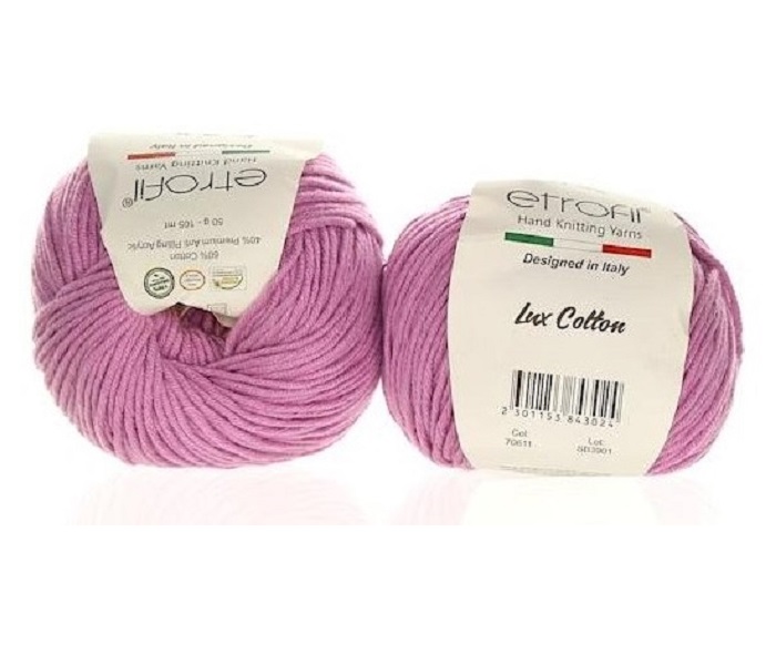 Etrofil Bambino Lux cotton 70611 Fialovorůžová