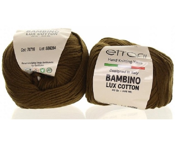 Etrofil Bambino Lux Cotton 70716 Hnědá