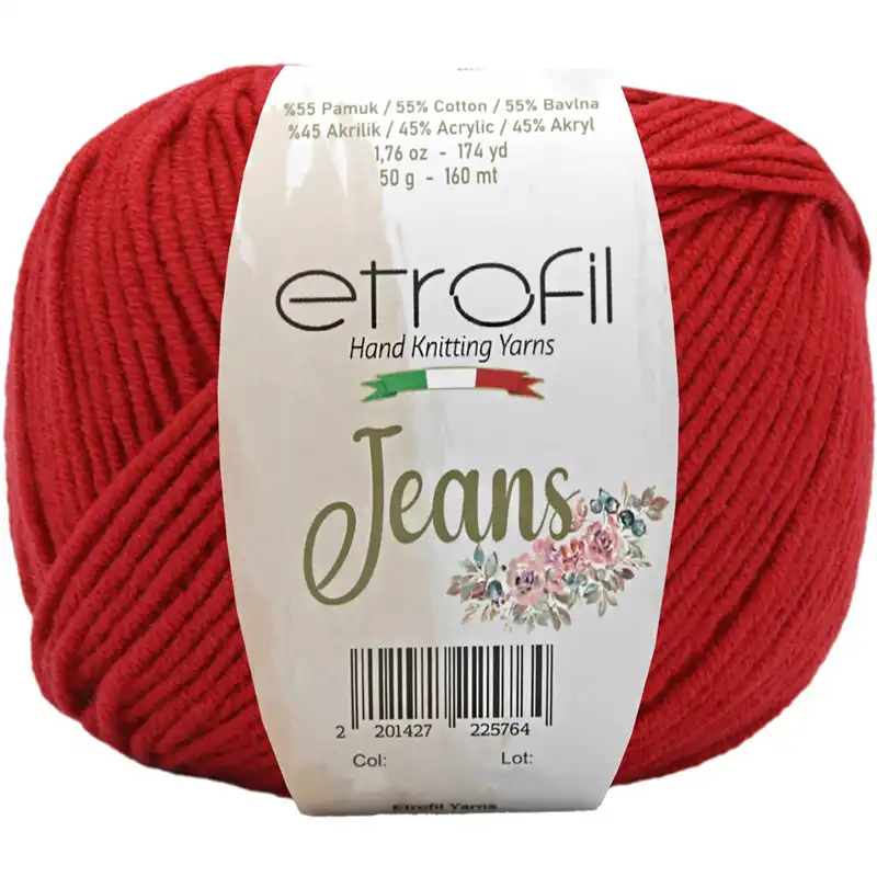 Jeans Etrofil 014 burgunská červeň