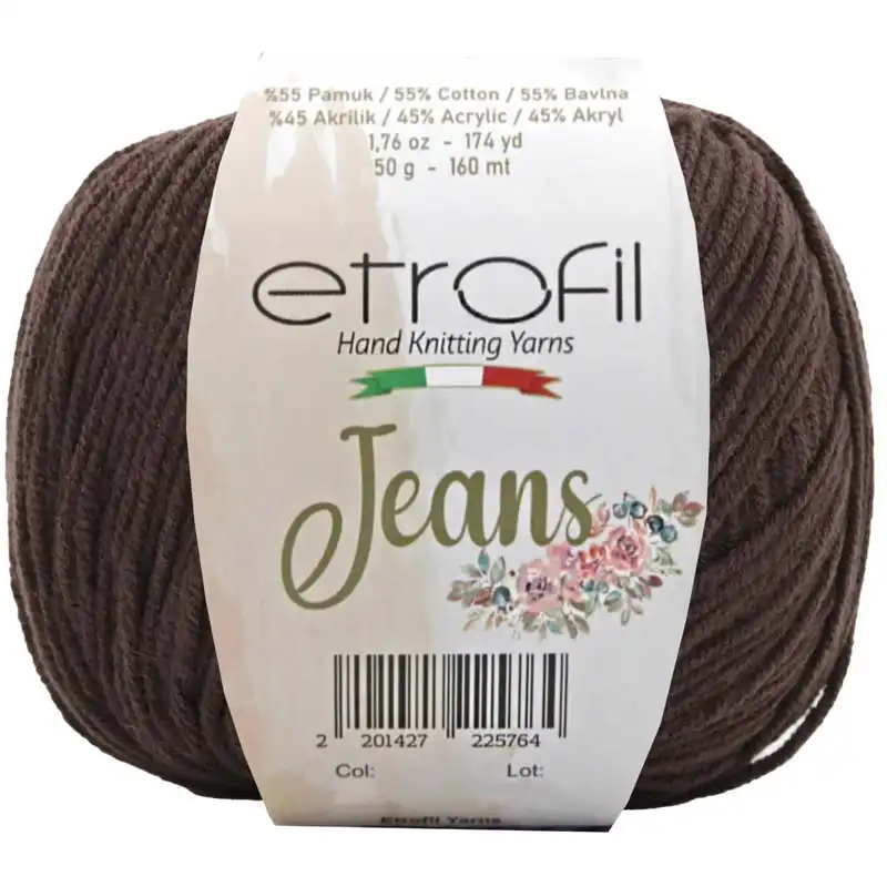 Jeans Etrofil 062 čokoládová