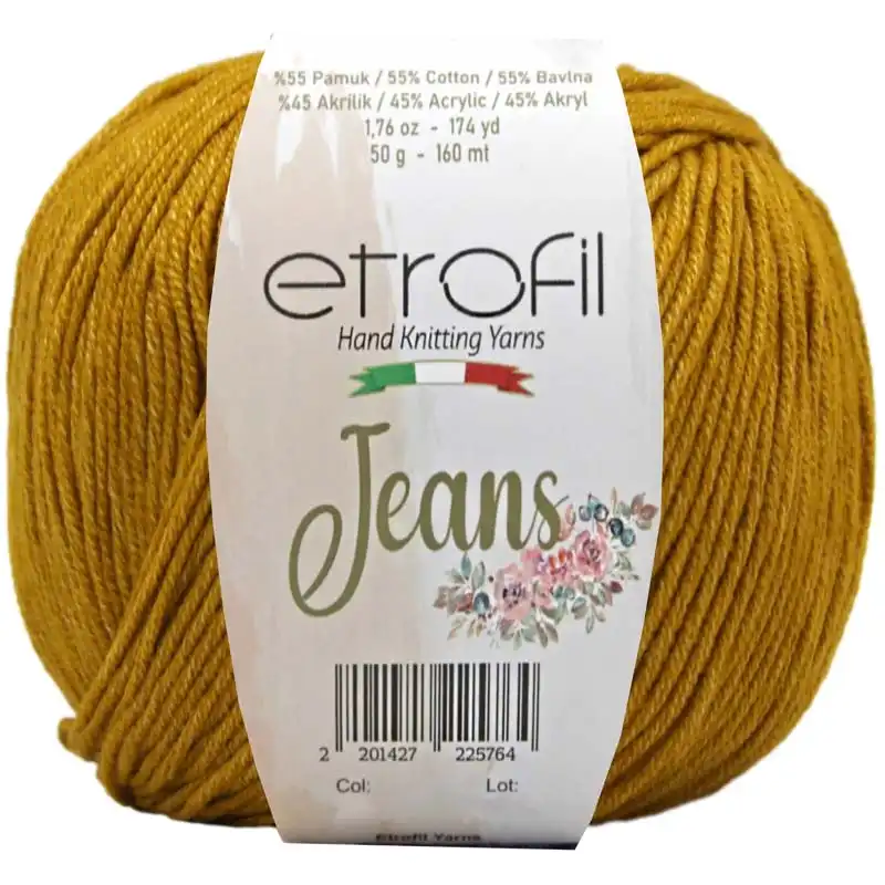 Jeans Etrofil 045 hořčicová