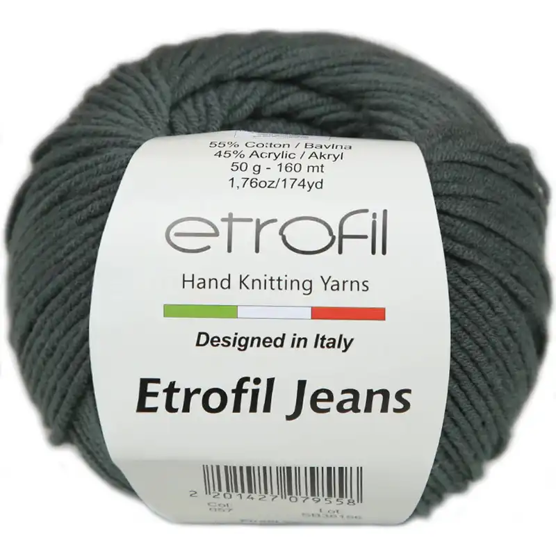 Jeans Etrofil 057 zelenošedá
