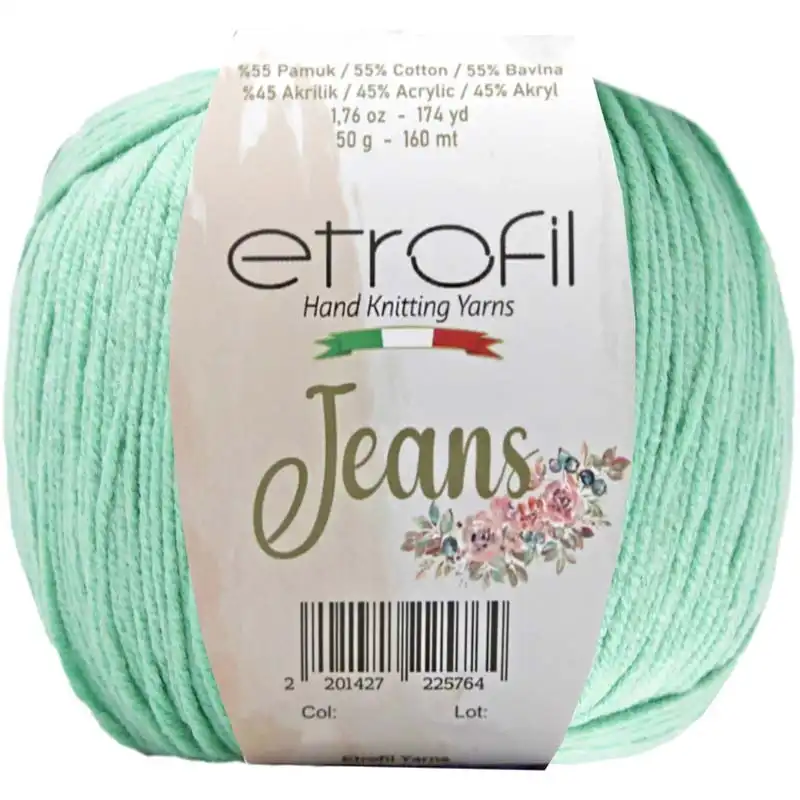 Jeans Etrofil 054 mořská zeleň