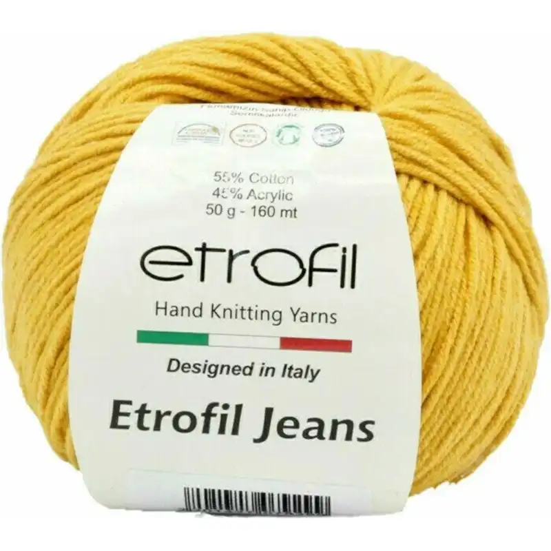 Jeans Etrofil 031 pískově žlutá