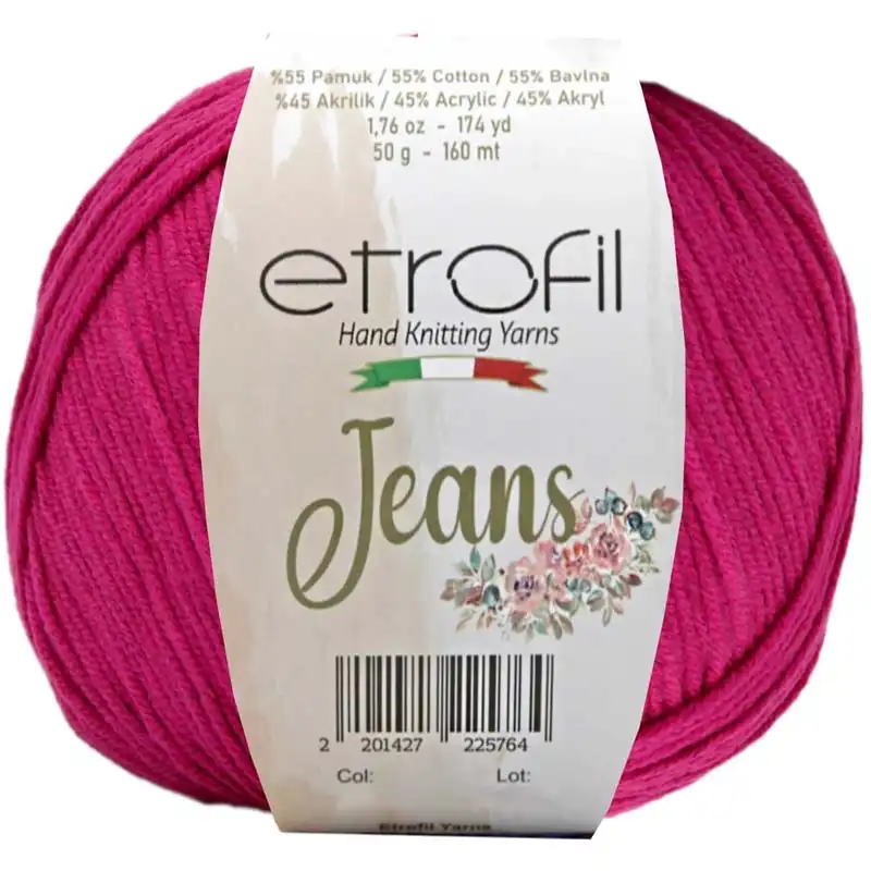 Jeans Etrofil 049 tmavě růžová