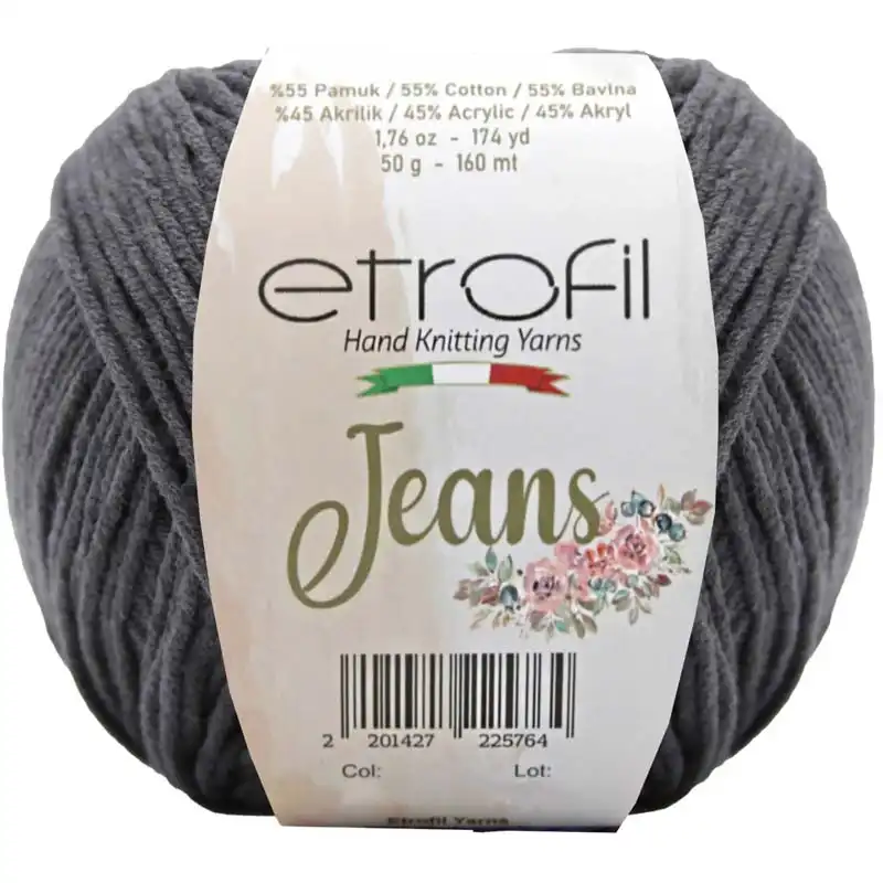 Jeans Etrofil 065 uhlově šedá