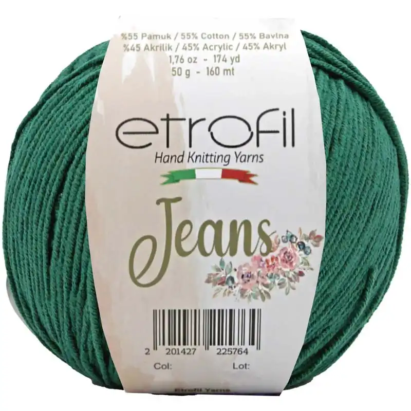 Jeans Etrofil 041 trávová zelená