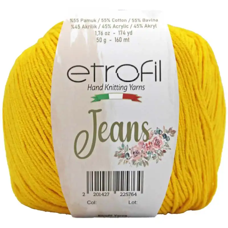 Jeans Etrofil 029 sytě žlutá