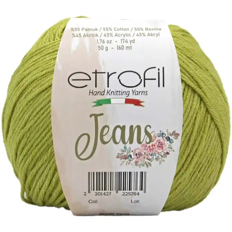 Jeans Etrofil 025 žlutozelená