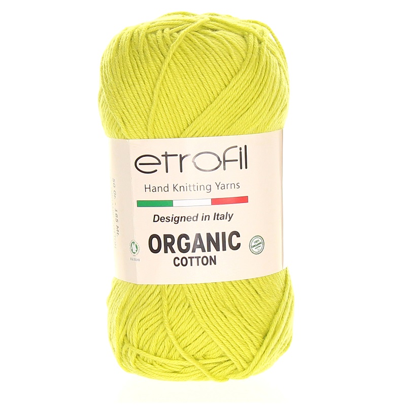 Etrofil Organic Cotton Žlutozelená EB049