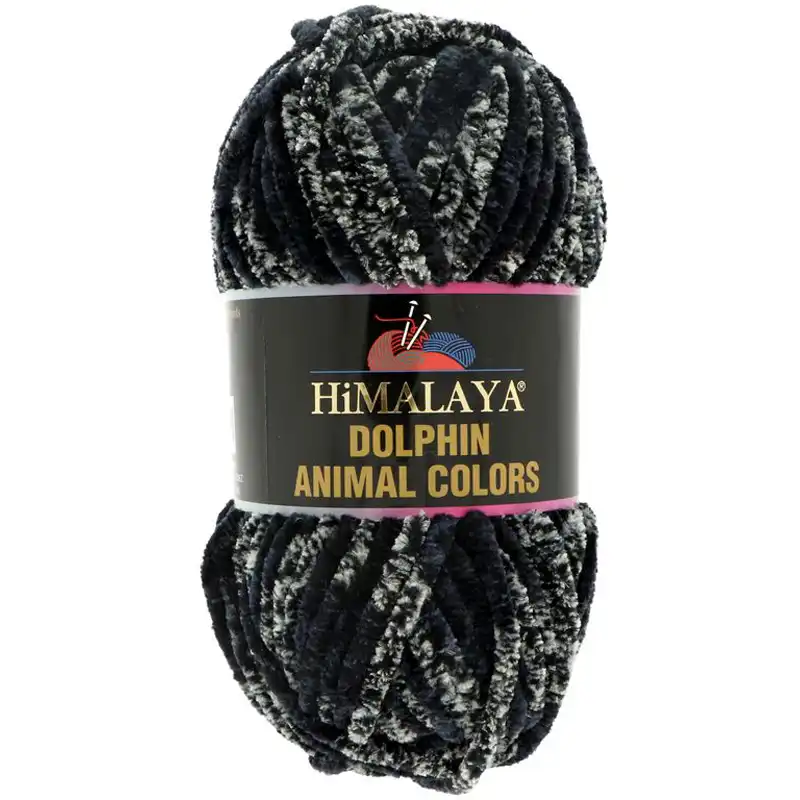 Himalaya Příze Dolphin animal colors 83106 černo-bílá