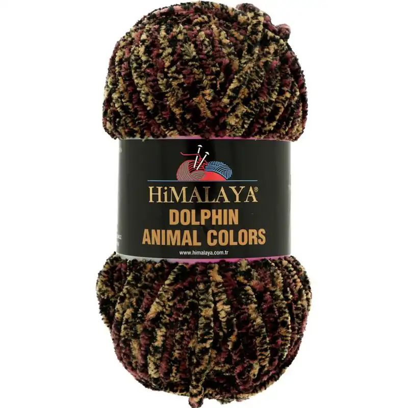 Himalaya Příze Dolphin animal colors 83110 hnědá