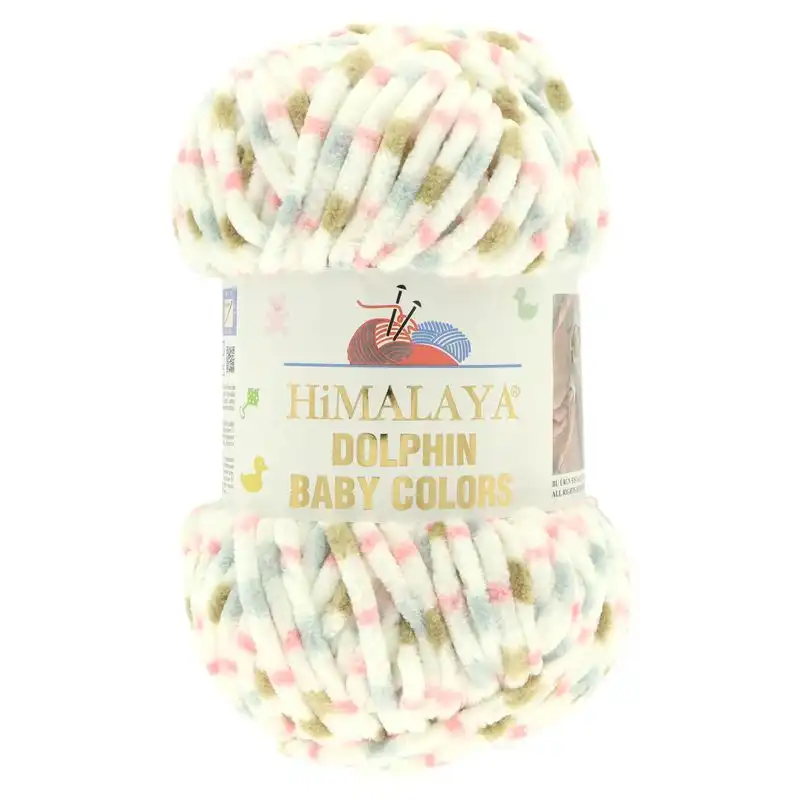 Pletací žinylková příze Dolphin Baby Colors 100 g Varianta: 16 (80413) Off White růžová, Balení: 1 ks