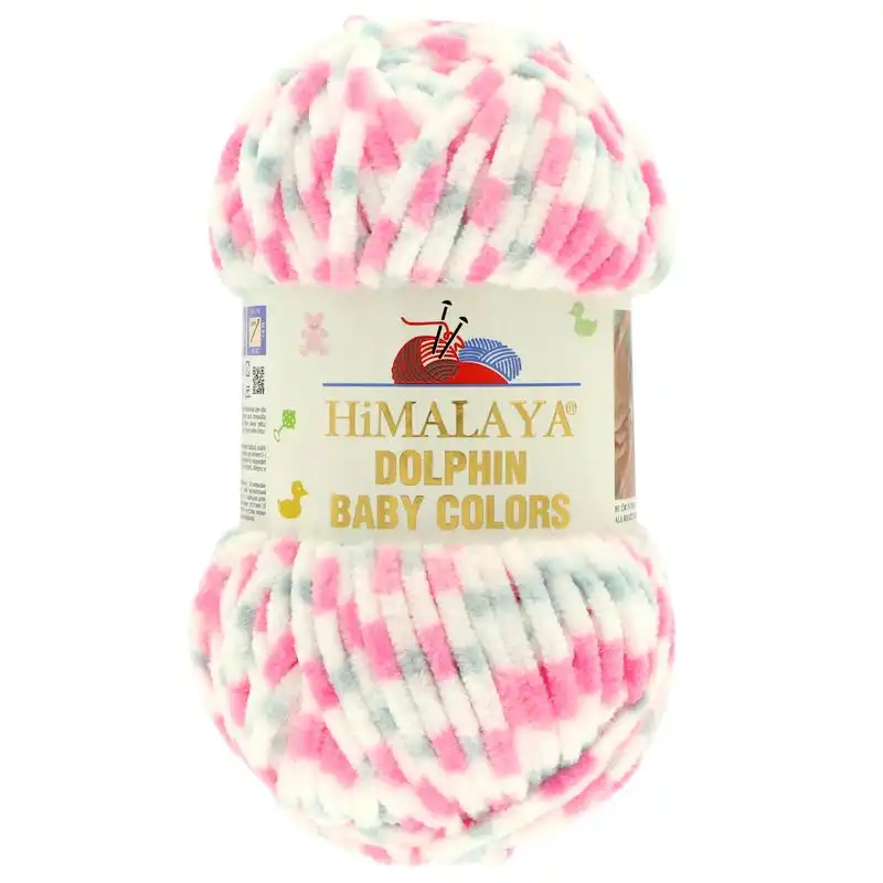 Himalaya Příze Dolphin baby colors 80418 růžovo-šedá