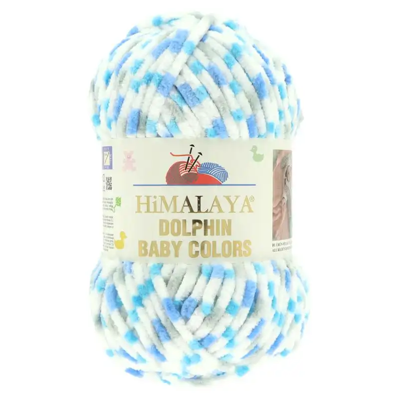 Himalaya Příze Dolphin baby colors 80421 modro-modrá