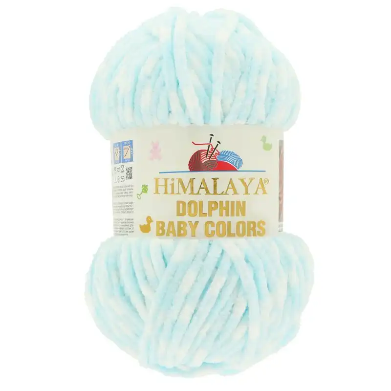 Himalaya Příze Dolphin baby colors 80425 modro-bílá