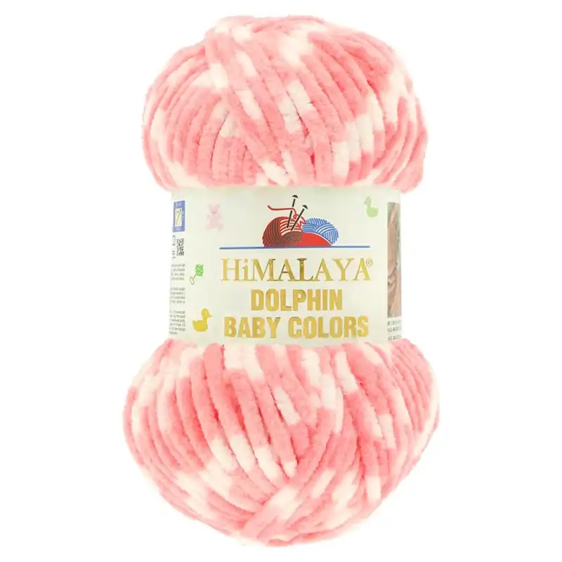 Pletací žinylková příze Dolphin Baby Colors 100 g Varianta: 9 (80427) lososová tmavá, Balení: 1 ks