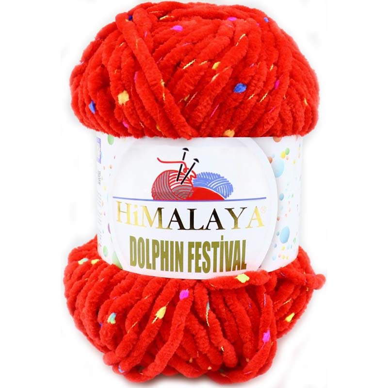 Himalaya Příze Dolphin festival 81118 červená