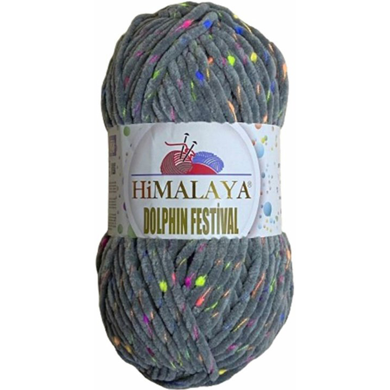 Himalaya Příze Dolphin festival 81120 tmavě šedá