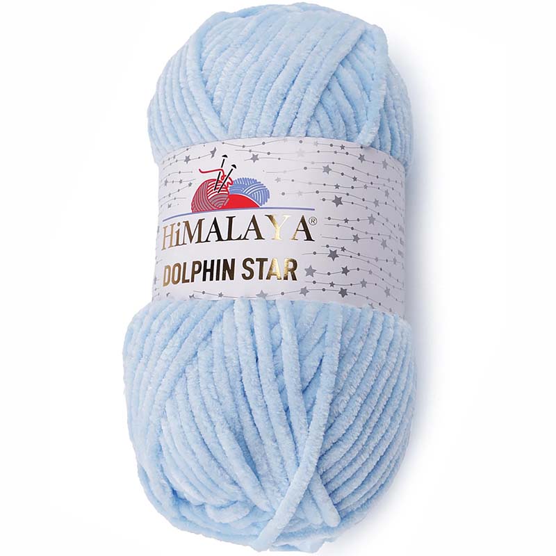 Pletací žinylková příze s lurexovým vláknem Dolphin Star 100 g Varianta: 7 (92106) modrá pomněnková, Balení: 1 ks