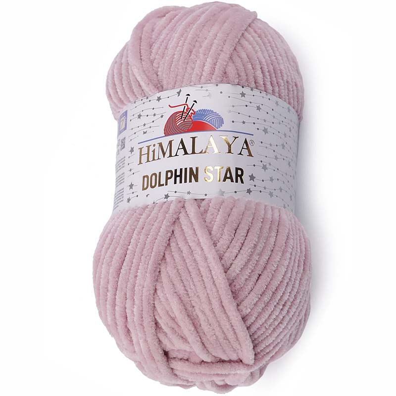 Pletací žinylková příze s lurexovým vláknem Dolphin Star 100 g Varianta: 5 (92149) pudrová, Balení: 1 ks