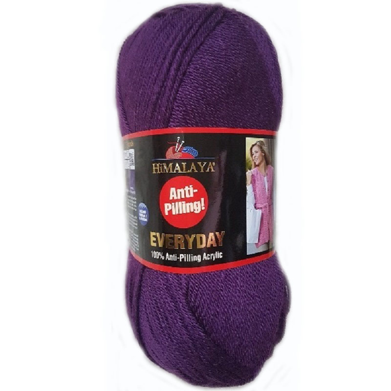 Pletací příze Everyday 100 g Varianta: 12 (70010) fialová švestka, Balení: 1 ks