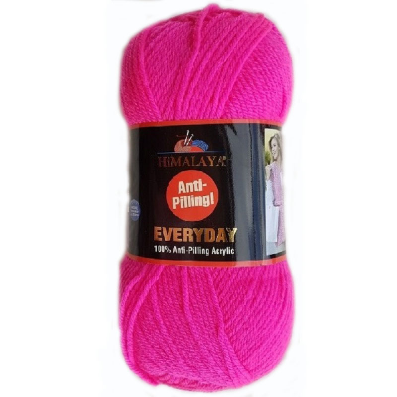Himalaya Příze Everyday 70052 neonová růžová