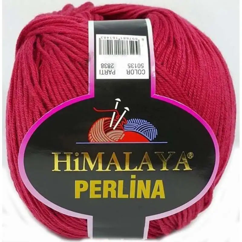 Himalaya Příze Perlina 135 temně červená