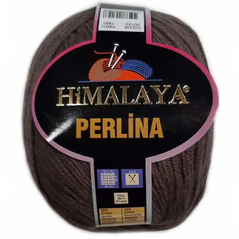 Himalaya Příze Perlina 143 hnědá