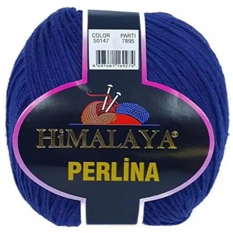 Himalaya Příze Perlina 147 tm.modrá