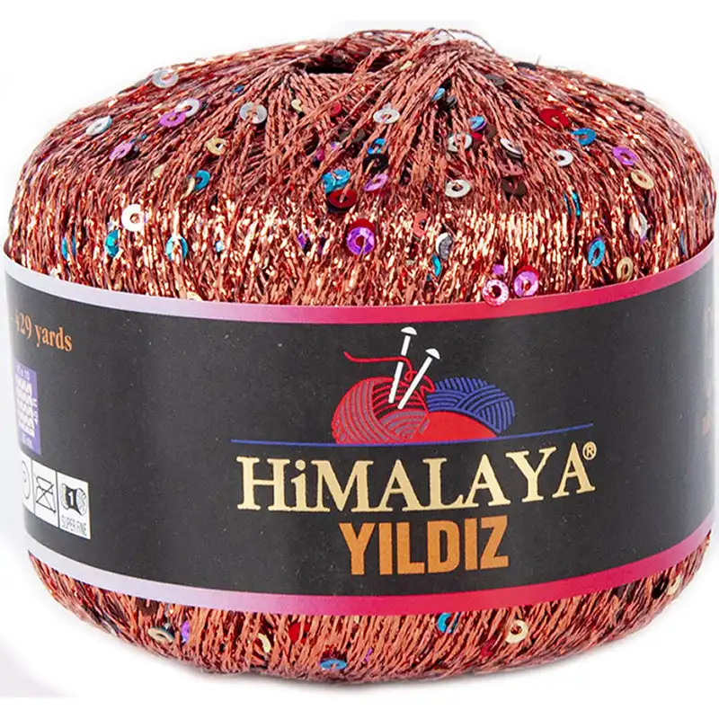 Himalaya Yildiz 58107 Měděná s barevnými flitry