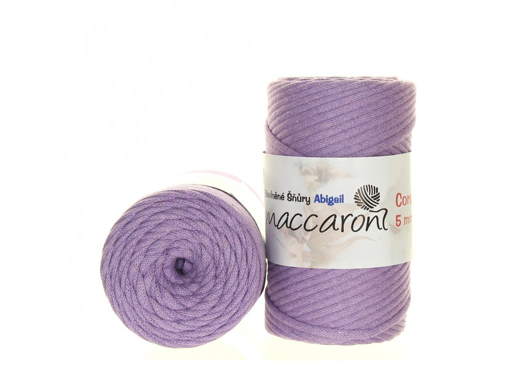 Macaroni Abigail 5 mm Fialová