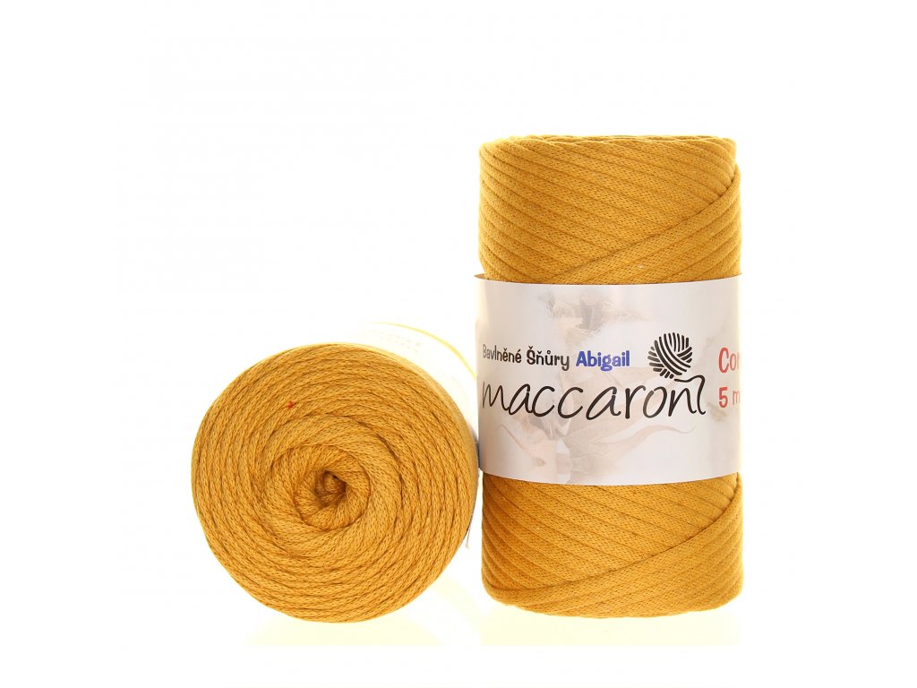 Macaroni Abigail 5 mm Hořčicová